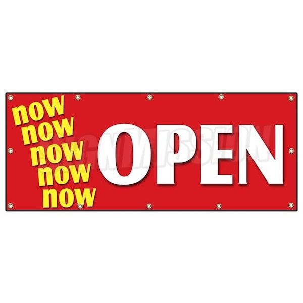 NOW OPEN BANNER SIGN grand opening new store for business shop sale